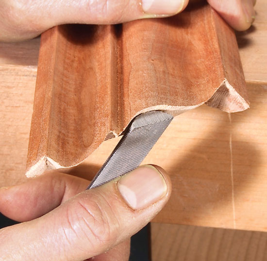 Miter Cut versus Cope when Installing Decorative Cove Mouldings Miter5